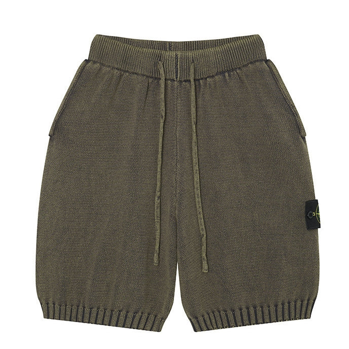 Stone Island Washed & Distressed Knit Shorts #2