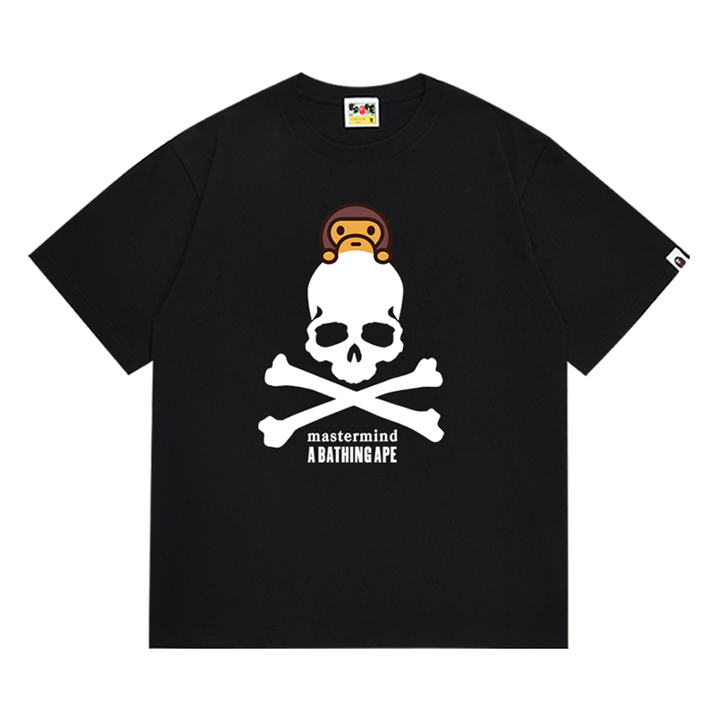 BAPE x Mastermind Baby Milo Skull Men's T-Shirt - Black