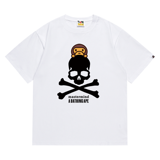 BAPE x Mastermind Baby Milo Skull Men's T-Shirt - Black