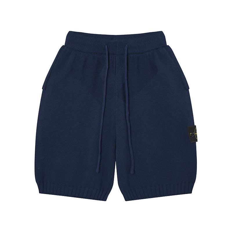 Stone Island Washed & Distressed Knit Shorts