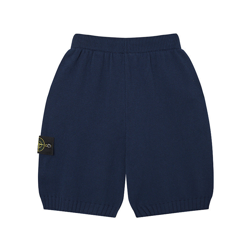 Stone Island Washed & Distressed Knit Shorts