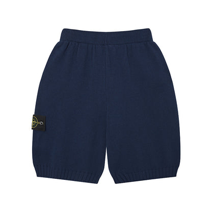 Stone Island Washed & Distressed Knit Shorts