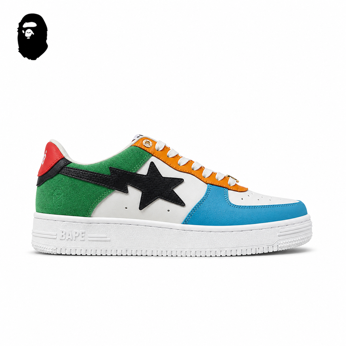 Human Made x BAPE STA SK8 Sneakers - Multi-Color
