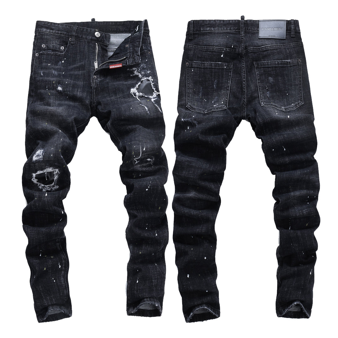 DSQ2 Jeans Black Ripped