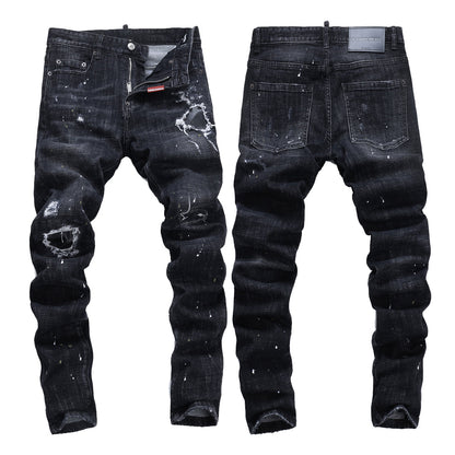 DSQ2 Jeans Black Ripped