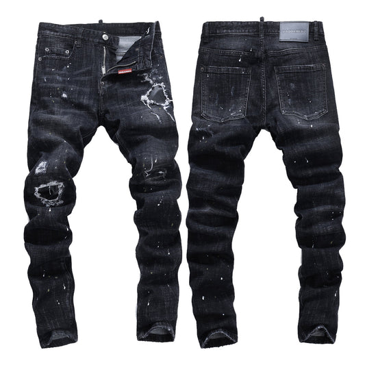 DSQ2 Jeans Black Ripped