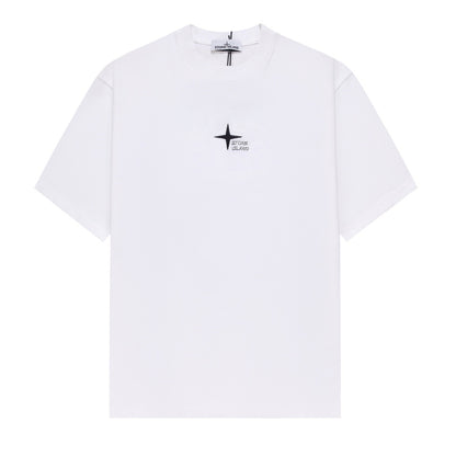 ST0NE lSLAND Pure Cotton T-Shirt #46