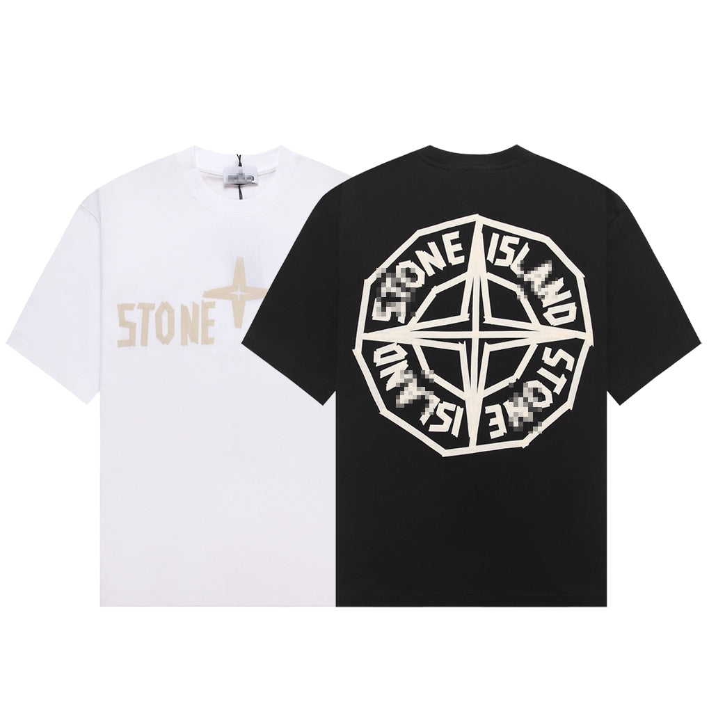 ST0NE lSLAND Pure Cotton T-Shirt #54