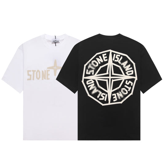 ST0NE lSLAND Pure Cotton T-Shirt #54