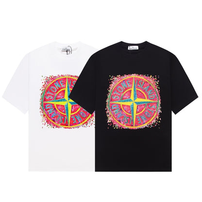 ST0NE lSLAND Pure Cotton T-Shirt #53
