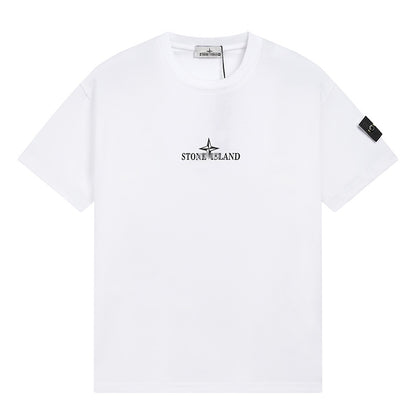 ST0NE lSLAND Pure Cotton T-Shirt #43