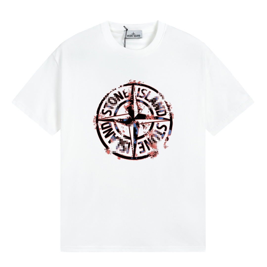 ST0NE lSLAND Pure Cotton T-Shirt #50