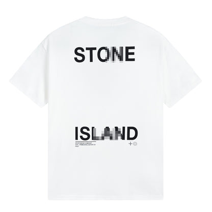 ST0NE lSLAND Pure Cotton T-Shirt #31