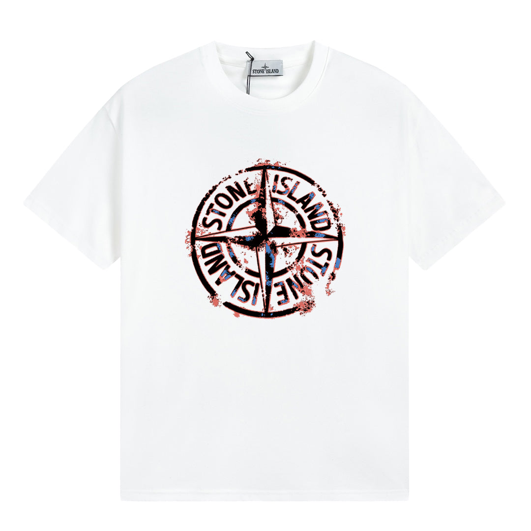 ST0NE lSLAND Pure Cotton T-Shirt #50