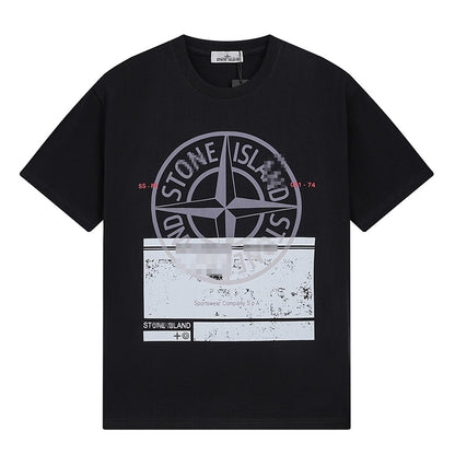 ST0NE lSLAND Pure Cotton T-Shirt #41