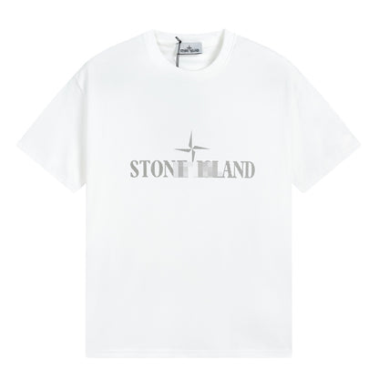 ST0NE lSLAND Pure Cotton T-Shirt #39