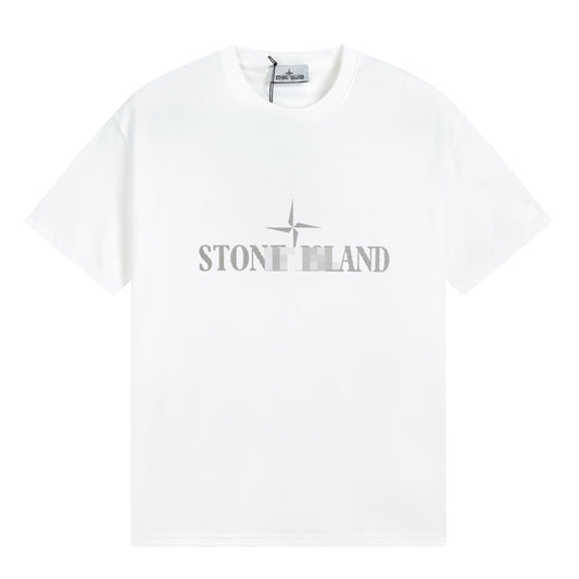 ST0NE lSLAND Pure Cotton T-Shirt #39