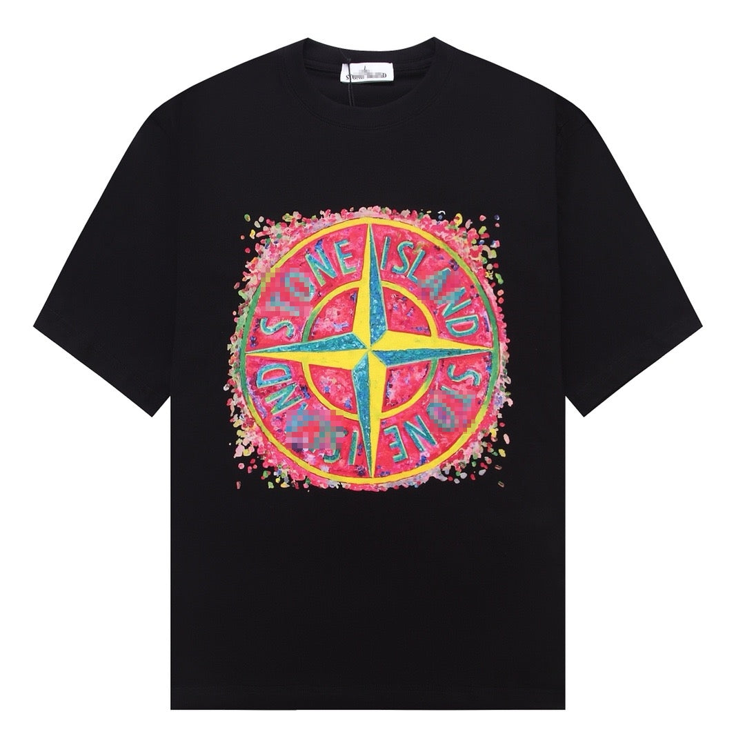 ST0NE lSLAND Pure Cotton T-Shirt #53