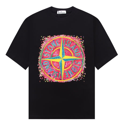 ST0NE lSLAND Pure Cotton T-Shirt #53
