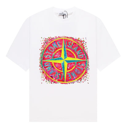 ST0NE lSLAND Pure Cotton T-Shirt #53