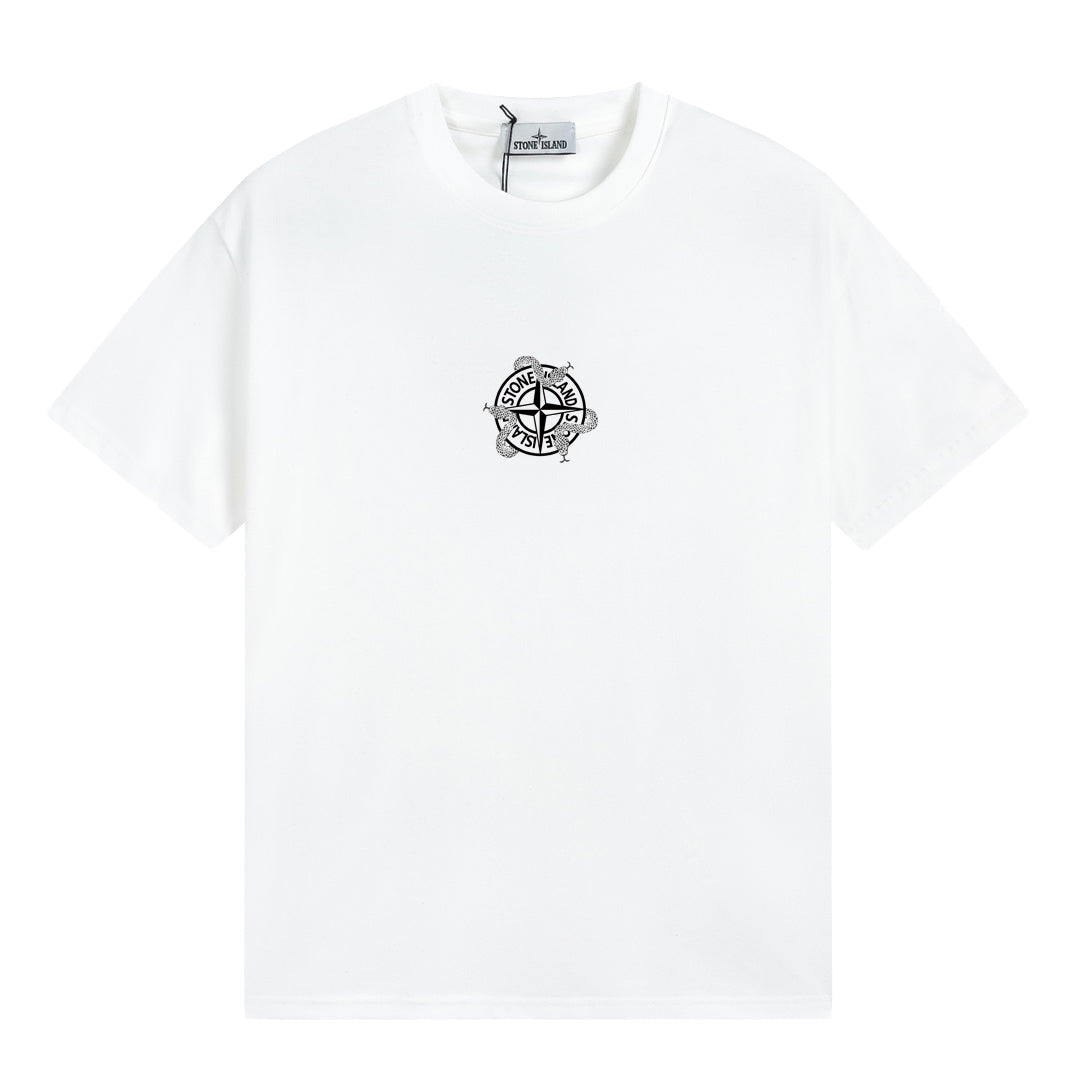ST0NE lSLAND Pure Cotton T-Shirt #47