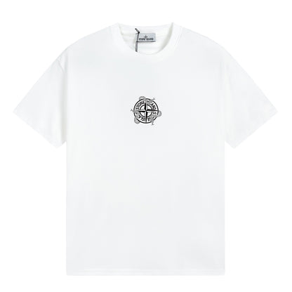 ST0NE lSLAND Pure Cotton T-Shirt #47