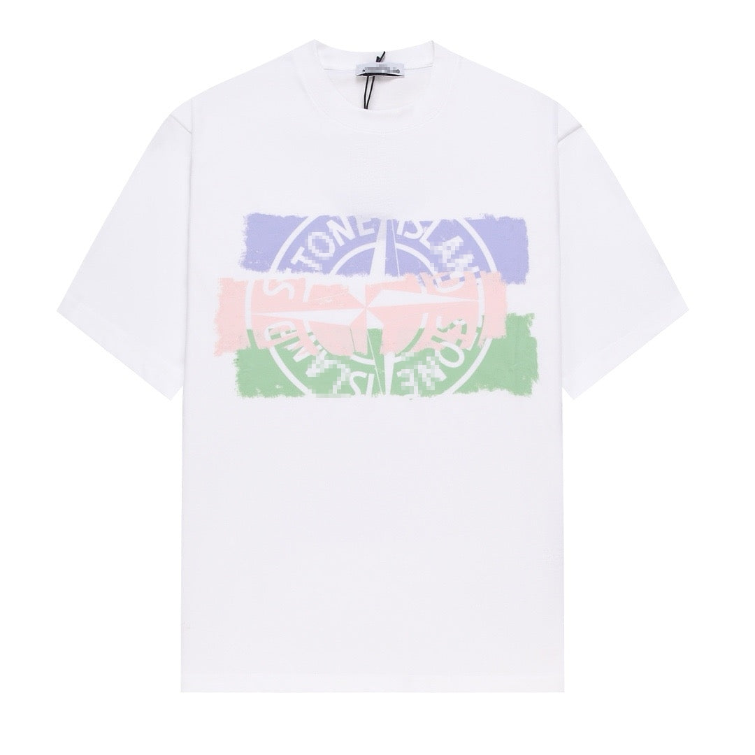 ST0NE lSLAND Pure Cotton T-Shirt #52
