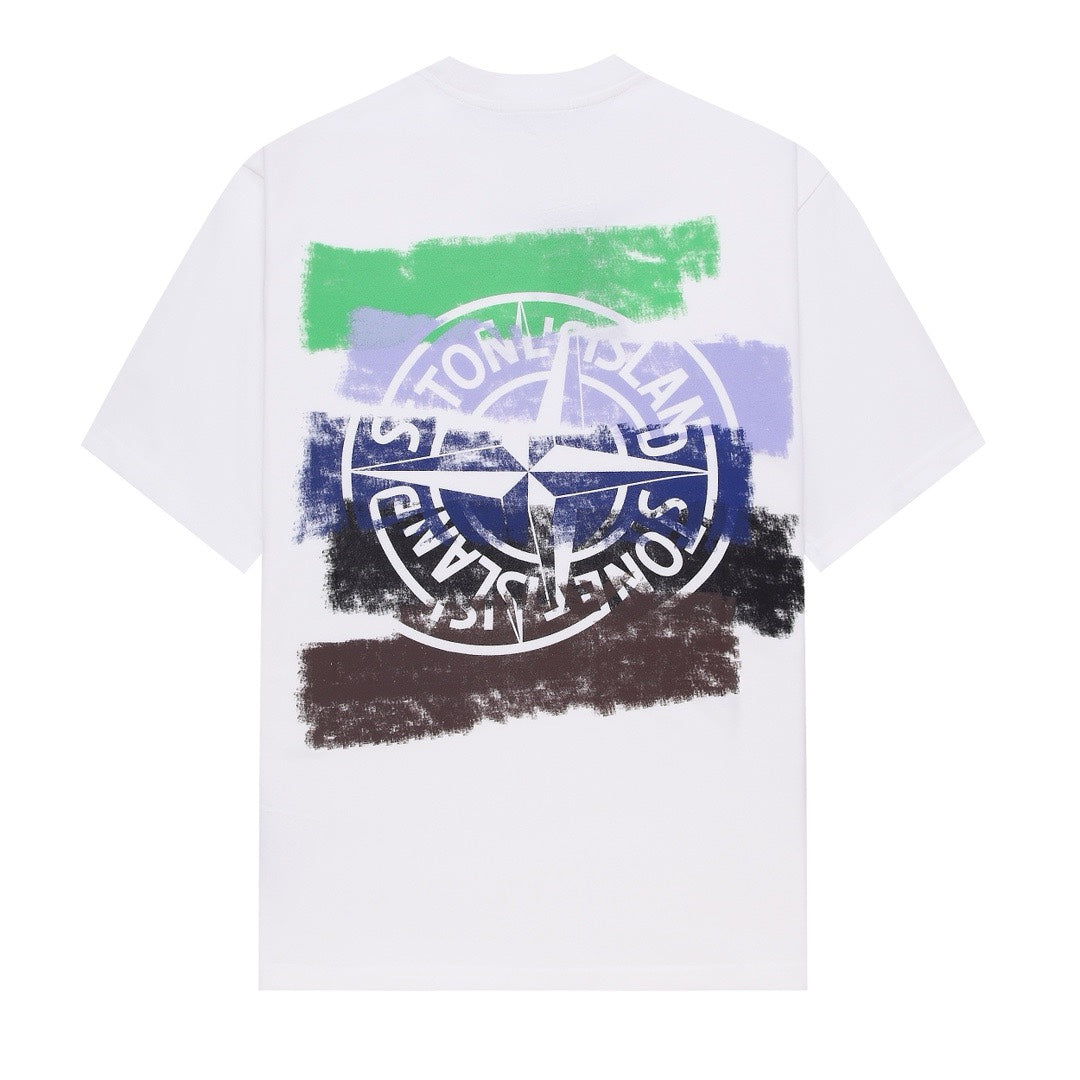 ST0NE lSLAND Pure Cotton T-Shirt #46