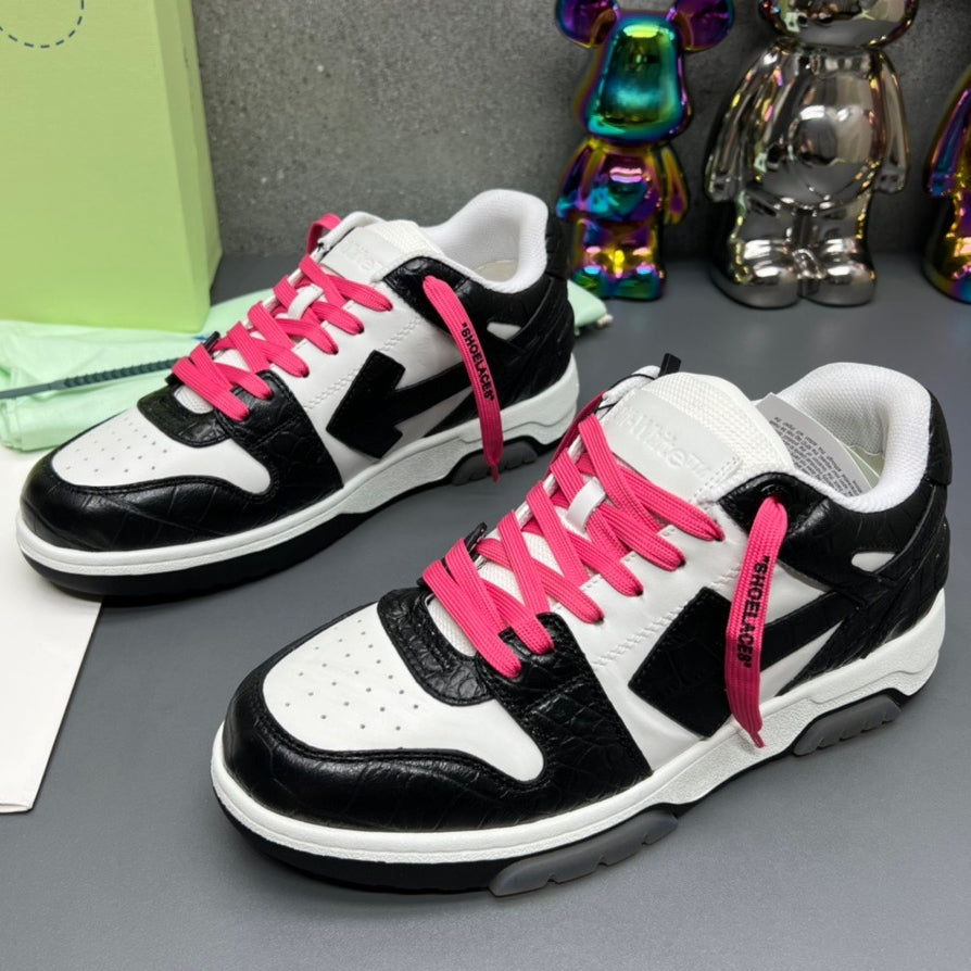 OFF-Whlte Arrow Logo Leather Sneakers #41