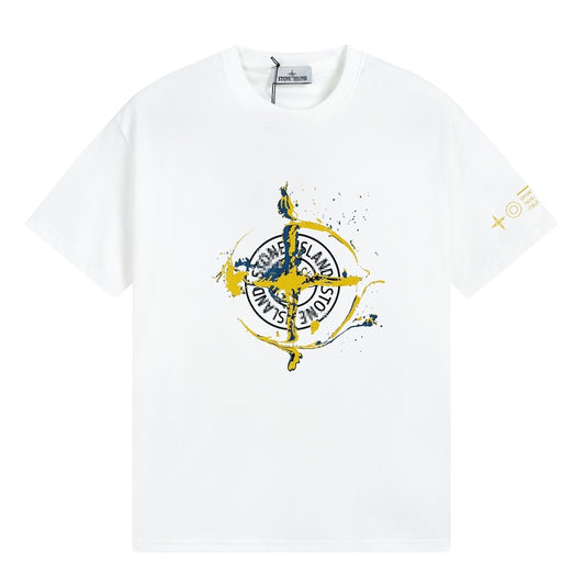 ST0NE lSLAND Pure Cotton T-Shirt #28