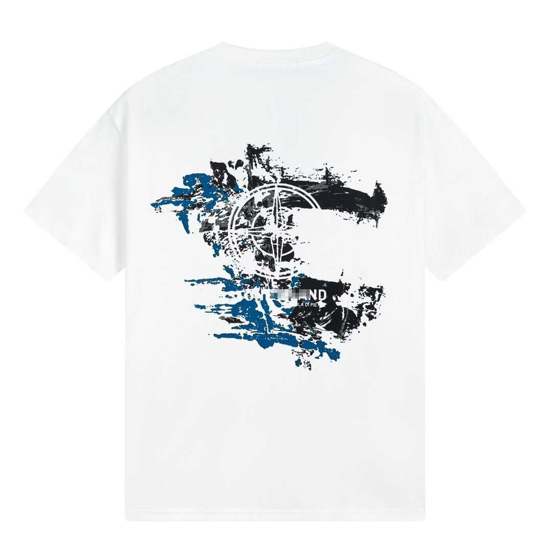 ST0NE lSLAND Pure Cotton T-Shirt #29