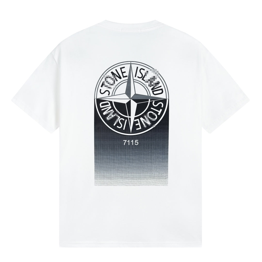 ST0NE lSLAND Pure Cotton T-Shirt #30