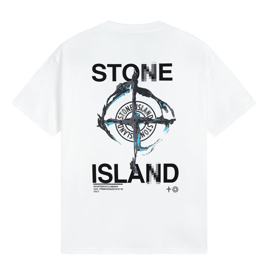 ST0NE lSLAND Pure Cotton T-Shirt #34