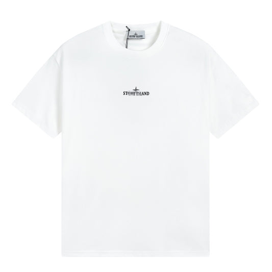 ST0NE lSLAND Pure Cotton T-Shirt #34