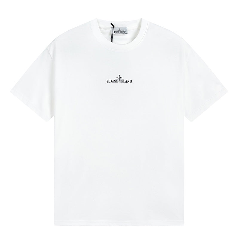 ST0NE lSLAND Pure Cotton T-Shirt #33
