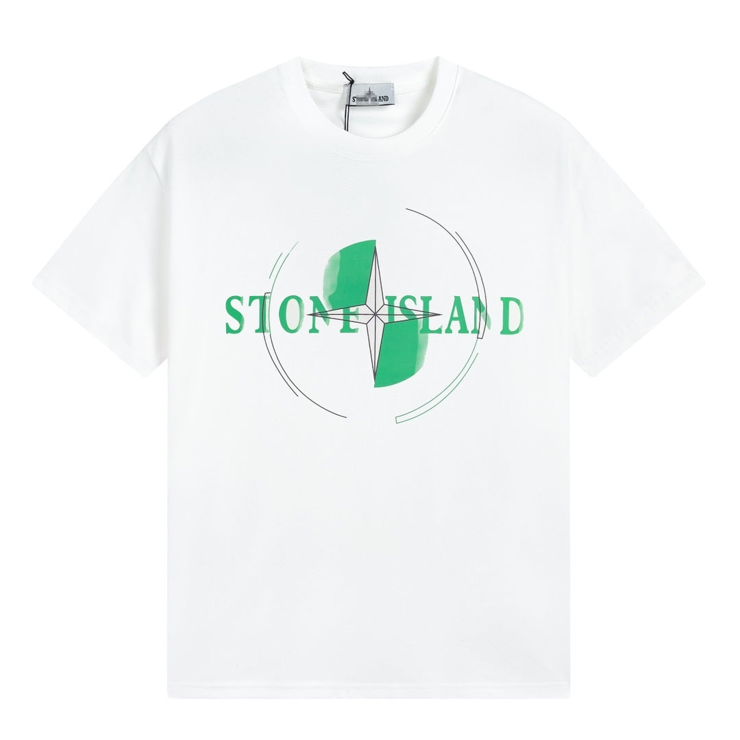 ST0NE lSLAND Pure Cotton T-Shirt #36