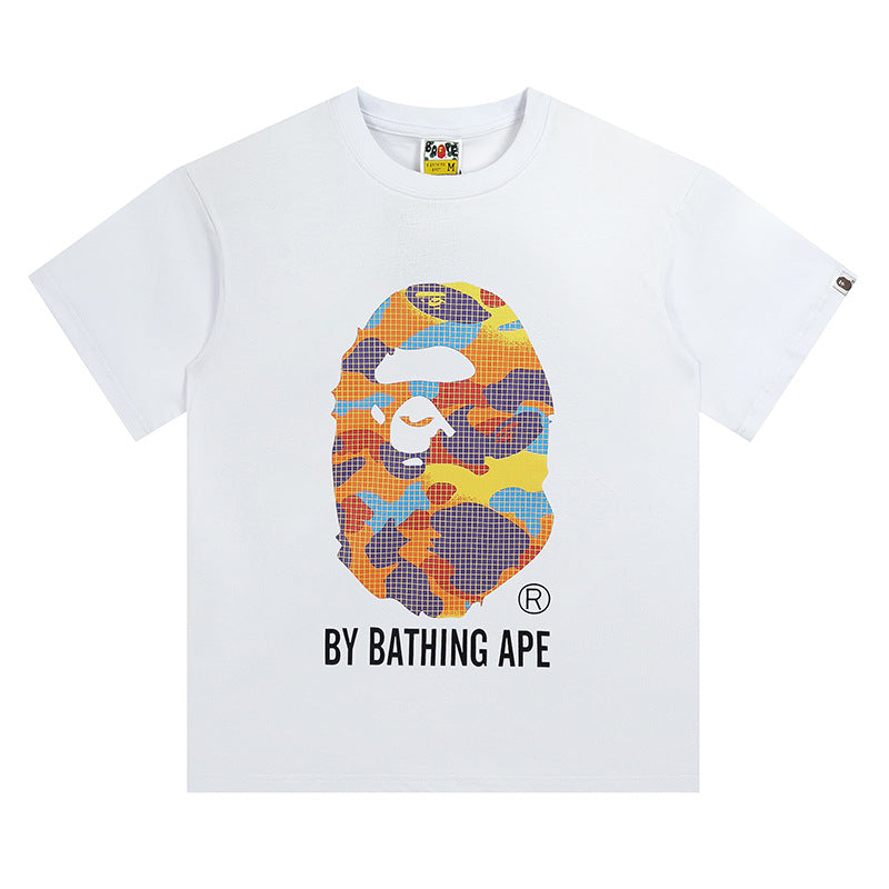 BAPE Mosaic Big Ape Head Men's T-Shirt - White