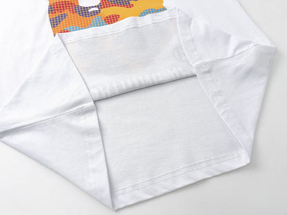 BAPE Mosaic Big Ape Head Men's T-Shirt - White