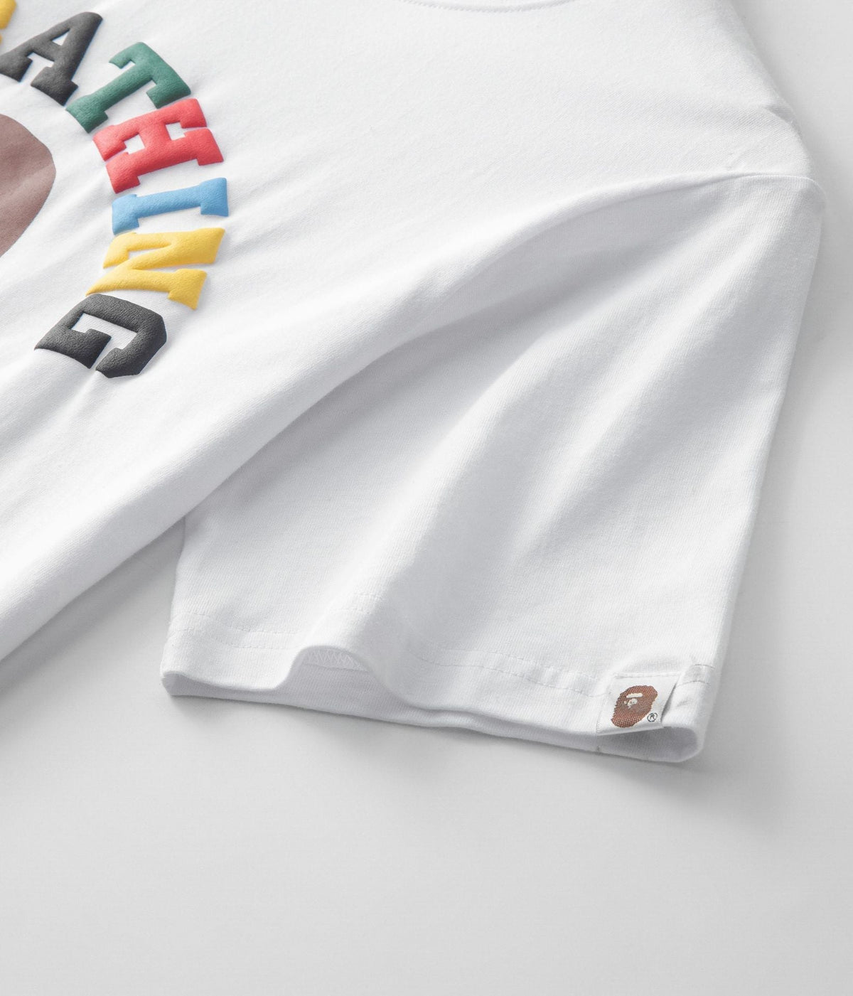 BAPE Color Camo College Ape Head Men's T-Shirt - Black
