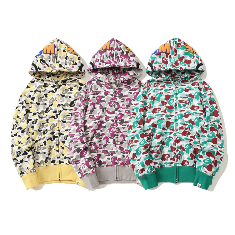 BAPE ABC Camo Hoodie - Blue, Red & Yellow