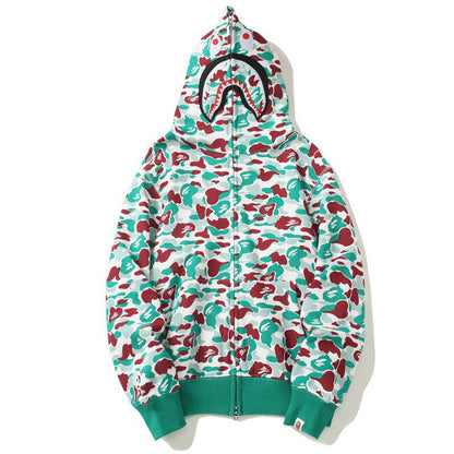 BAPE ABC Camo Hoodie - Blue, Red & Yellow