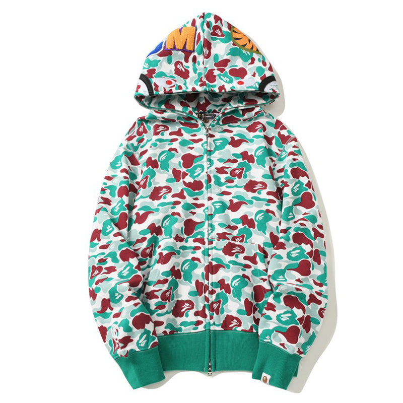 BAPE ABC Camo Hoodie - Blue, Red & Yellow