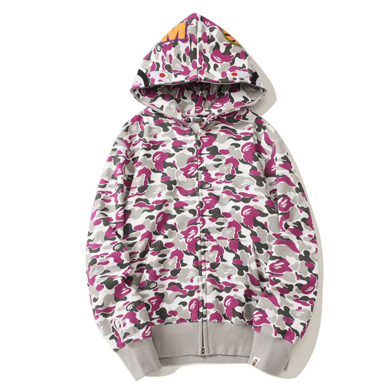 BAPE ABC Camo Hoodie - Blue, Red & Yellow