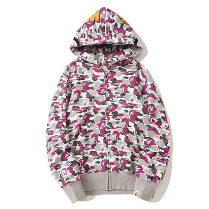BAPE ABC Camo Hoodie - Blue, Red & Yellow