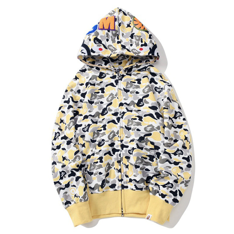 BAPE ABC Camo Hoodie - Blue, Red & Yellow