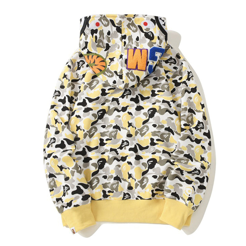 BAPE ABC Camo Hoodie - Blue, Red & Yellow