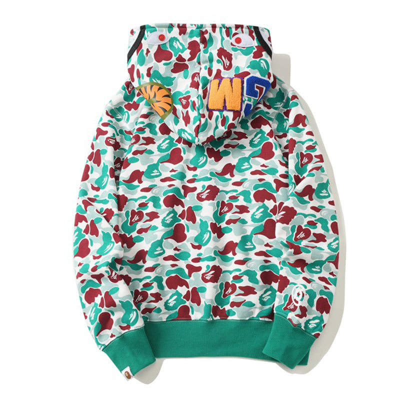 BAPE ABC Camo Hoodie - Blue, Red & Yellow