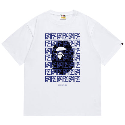 BAPE Monogram Ape Head Men's Graphic T-Shirt - Black