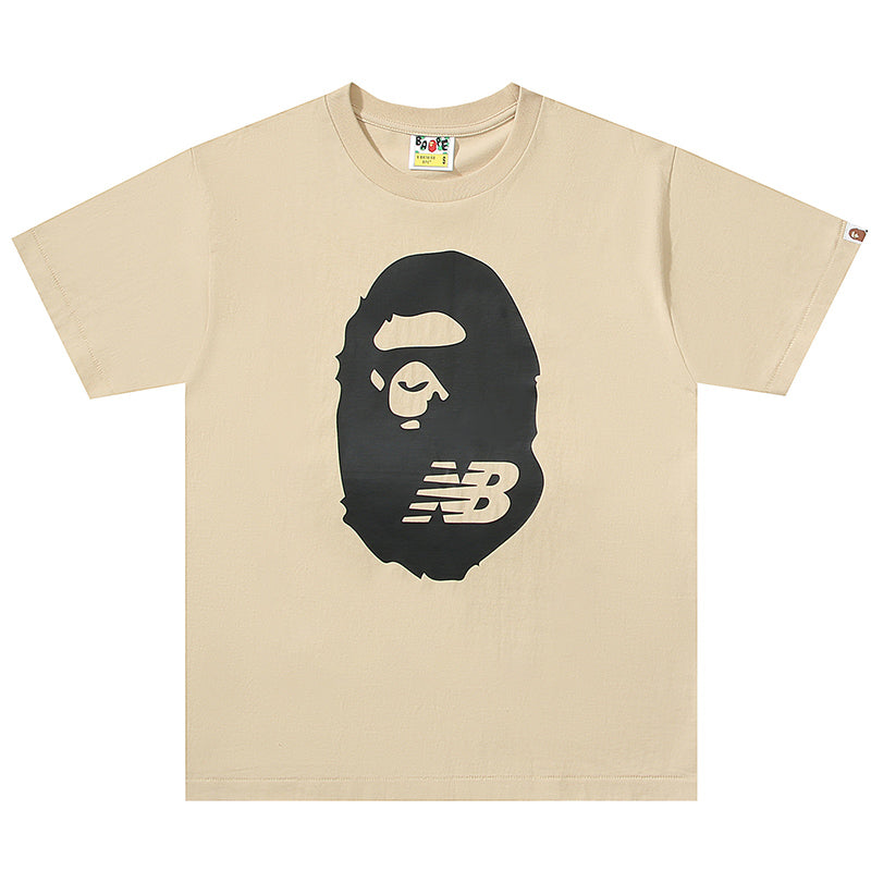 BAPE x New Balance Ape Head Men's T-Shirt - Apricot