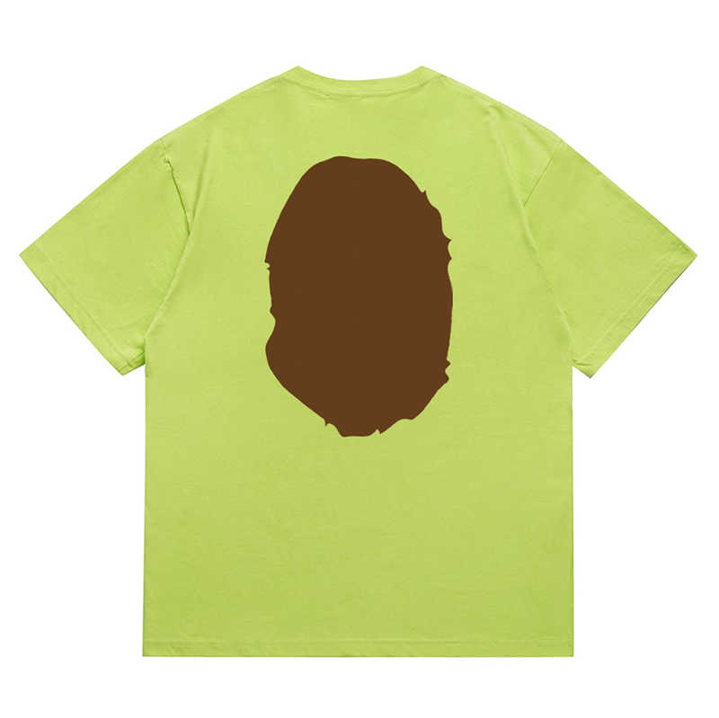 BAPE FW21 Brown Big Ape Head Men's T-Shirt - Black